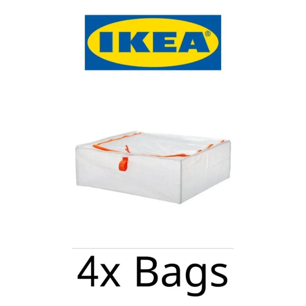 Set of 4 - IKEA PÄRKLA Storage reusable cases tote travel cube